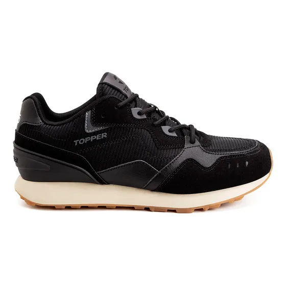 Zapatilla Topper Recife Negro/gris