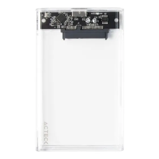 Case Enclosure Acteck 5 Gbps Sata 2.5 Usb-c Negro Ac-934695