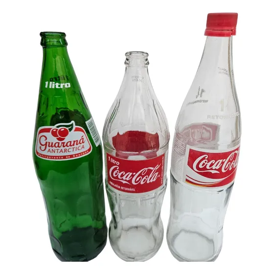 Garrafa Coca Cola Guaraná 1 Litro Coleção Kit 03un L08