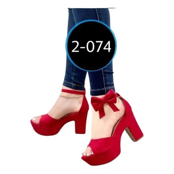 Tacones Altos Con Lazo Decorativo Para Dama