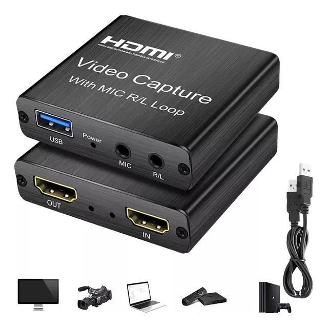 Tarjeta De Captura De Vídeo Y Audio Hdmi Full Hd 1080p 60fps