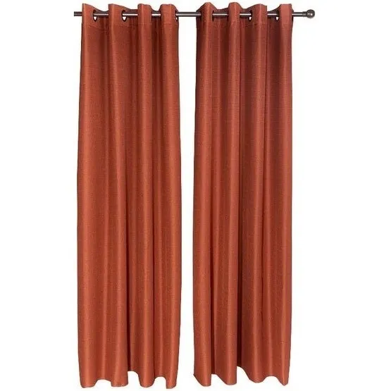 Set Cortina Blackout Térmico 140x220 Cm - Terracota