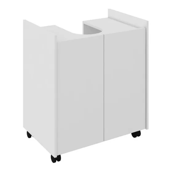 Gabinete Para Banheiro Pequeno Pia De Coluna Eccos Branco