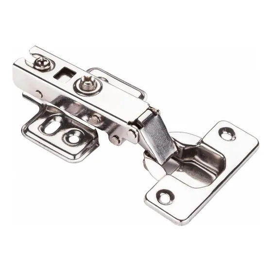 Kit 05 Dobradiças Inox Reta Amortecedor 35mm Para Armários