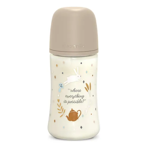 Mamadera Bebe Suavinex Vidrio 270ml Sxpro Mvd Kids Beige