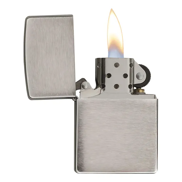 Encendedor Zippo Cromado Mate Mz200 BRUSH FIN CROME ENCENDEDOR TRADICIONAL