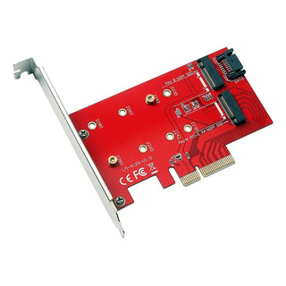 Adaptador Placa 2 Em 1 Ssd M2 Nvme E Ngff Sata Pci-e X4 4.0 Adaptador Placa 2 Em 1 Ssd M2 Nvme E Ngff Sata Pci-e X4 4.0