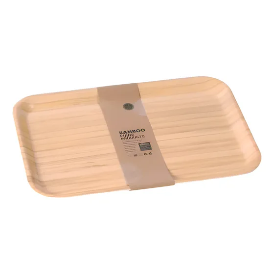 Bandeja Madera Bambu 38,5x27 Cm Mediana Rectangular Melamina