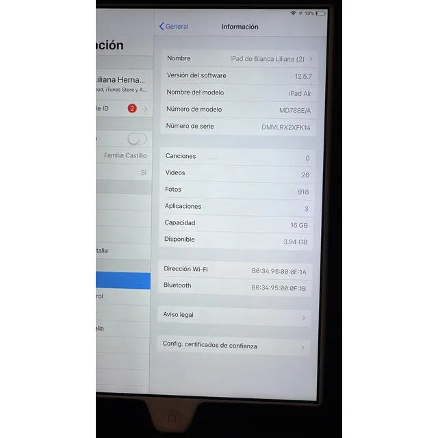 iPad Air 1a Generación 9.7 Pulgadas + Funda