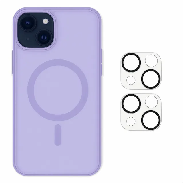 Capa Capinha Magsafe Indução iPhone 14 + Película Câmera