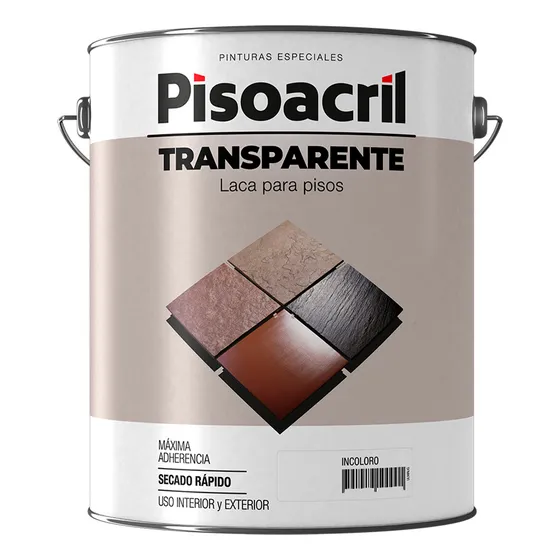 Pisoacril Laca Plavicon 4l Base Caucho Protección Superficie