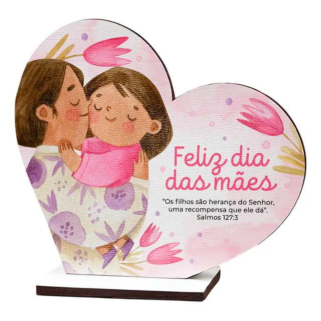 Kit 50 Lembrancinhas Coração Presente Homenagem Dia Das Mães