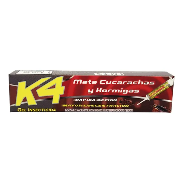 Gel Control Cucharachas Hormigas Hogar K4 X 10 Gr