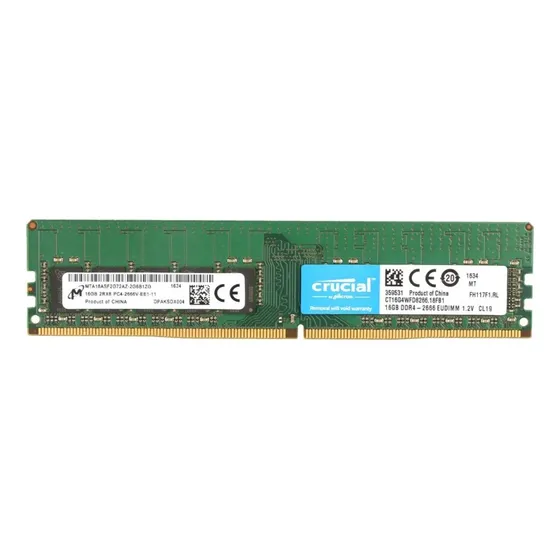 Memoria Ram Crucial Pc 16gb Ddr4 2666 Udimm Escritorio