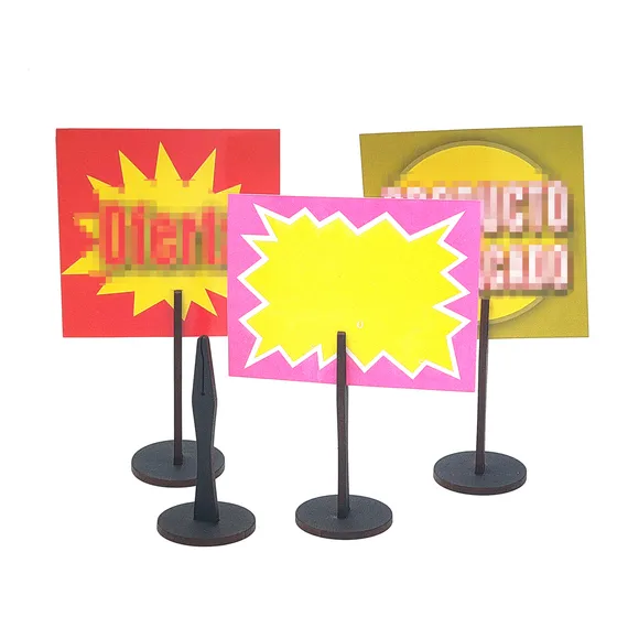 Apoya Precio O Pinche Con Pinza Para Cartelitos De Oferta