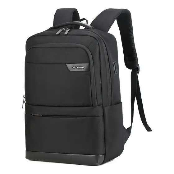 Mochila Aoking Impermeable Hombre Mujer Notebook Urbana SN2117 Color Negro