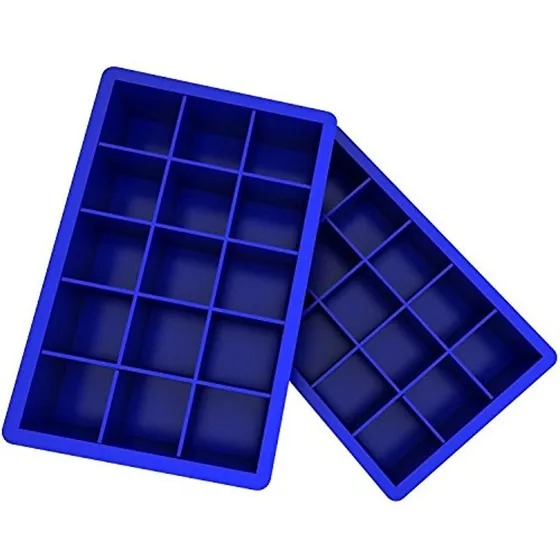 Ozera Paquete De 2 Cubiteras De Silicona, Moldes Para Bandej