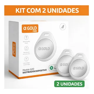 Kit 2 Tag De Rastreamento Localizador Smarttag Rastreador Branco
