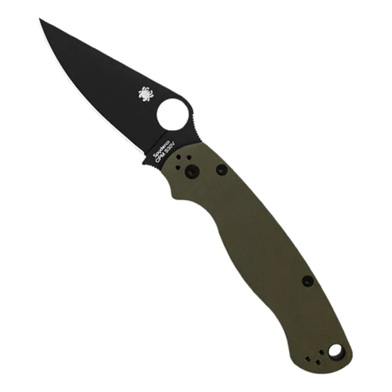 Navaja Spyderco Paramilitary 2 G-10 Verde Plegable