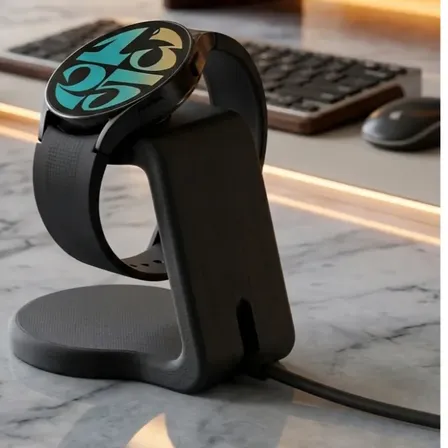Suporte Carregador Para Samsung Galaxy Watch 5, 6, 7, 8 E Ul Preto