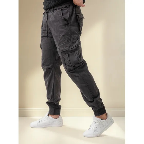 Pantalón Cargo Strech De Gabardina Para Hombre Dif Colores