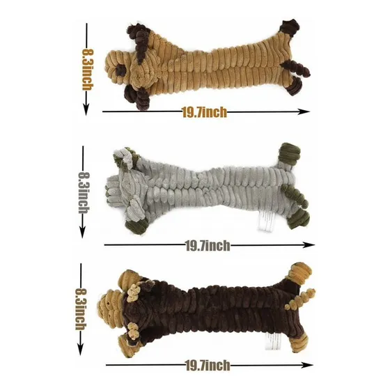 Pack De 3 Juguetes Squeaky Dog Tou, Indestructibles, Para Pe