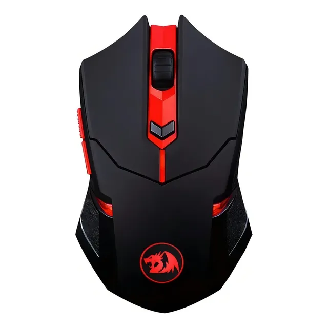 MOUSE Y PAD 2 EN 1 GAMER REDRAGON M601WL-BA NEGRO/ROJO