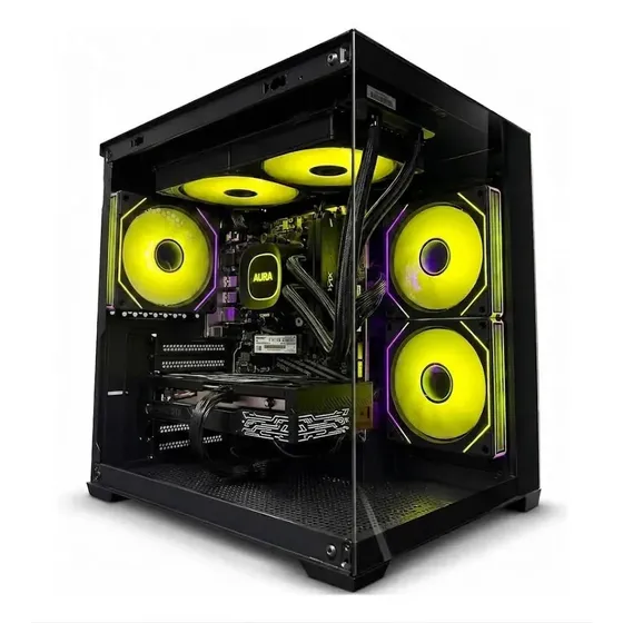 Pc Gamer Lux 7 5700x 16gb 1tb Rtx 5060 Wi-fi Watercooler 240mm RGB (Preto)