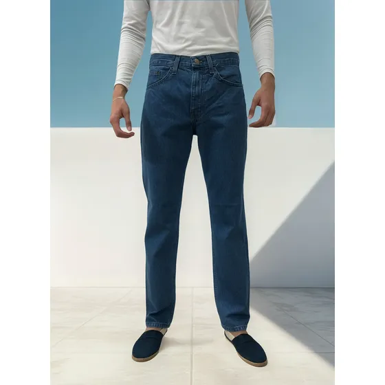 Pantalón Jeans Mezclilla Cimarron Recto Hombre 100% Algodón