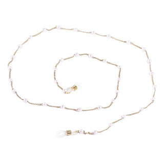 A Moda Gafas De Oro Cadena De Perla Antideslizante Lanyard A Moda Gafas De Oro Cadena De Perla Antideslizante Lanyard