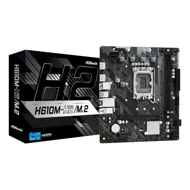 Tarjeta Madre Asrock H610m-h2/m.2 Lga1700 Ddr4 Micro Atx