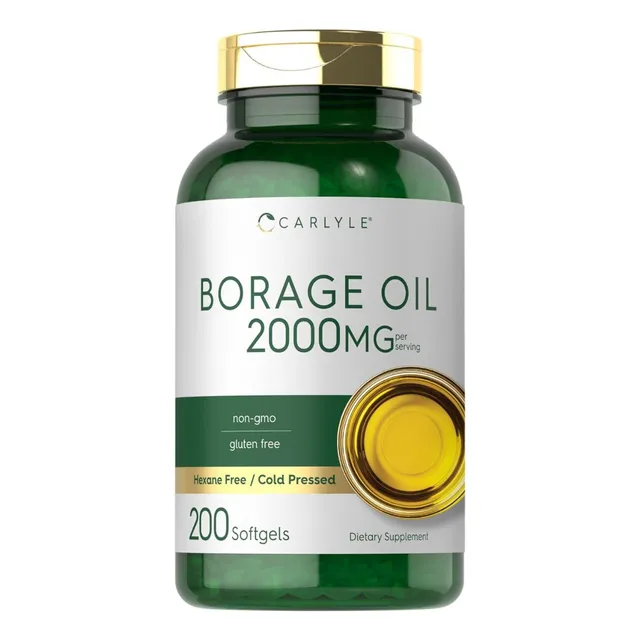 Aceite De Boraja 2000 Mg Carlyle 200 Cápsulas Blandas Sabor Sin Sabor