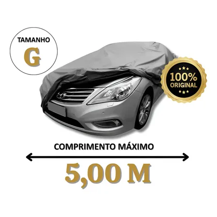 Capa Para Carro Forrada Impermeável 100% Proteção Anti Raios Uv, Sol, Poeira, Riscos Tamanho G Sumo G Com Forro