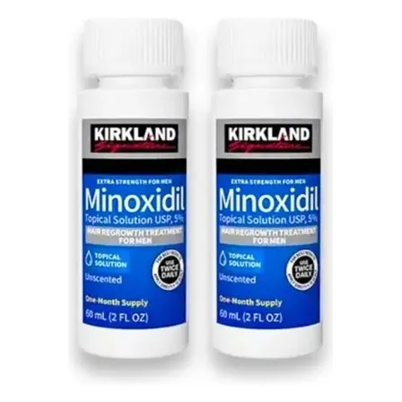 Pack 2 Minoxidil Liquido Kirkland Cabello Barba Cejas