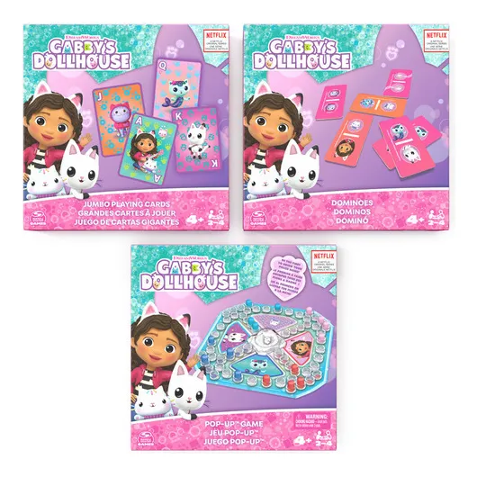 Cardinal Trio De Juegos De Gabby´s Dollhouse Para Niños