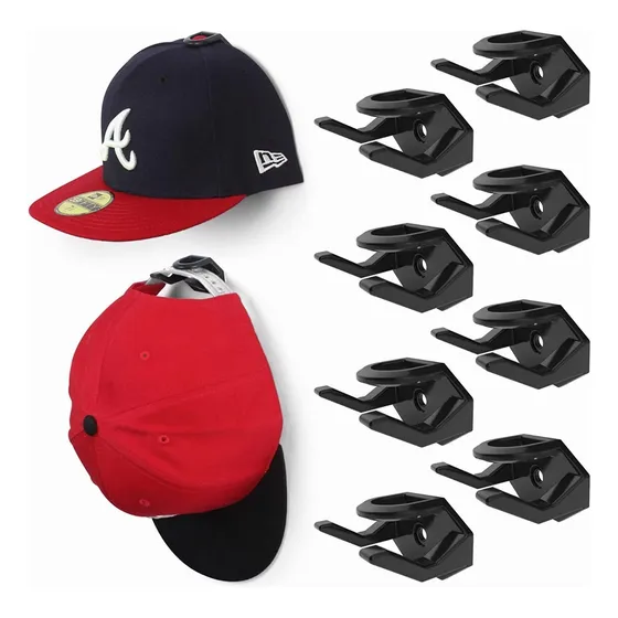 Set 8 Gancho Organizador De Gorras Para Pared Perchero Porta