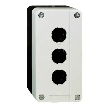 Caja Botonera Plástica D 3 Perforaciones De 22mm Xalb03 #110