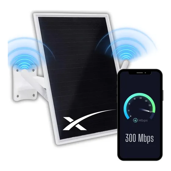 Repetidor Wifi Solar Exterior Extensor Amplificador 300mbps