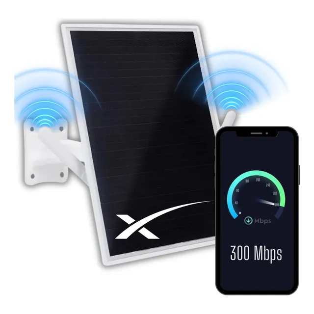 Repetidor Wifi Solar Exterior Extensor Amplificador 300mbps