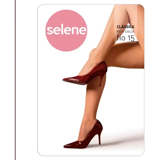 Meia Calça Fina Transparente Fio 15 Selene Moda Feminina