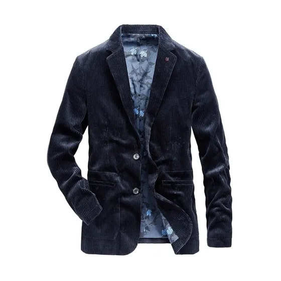 Blazer De Hombre De Pana 100% Algodón
