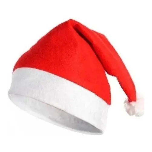 Gorro Papa Noel Santa Claus Navidad Color Rojo Y Blanco