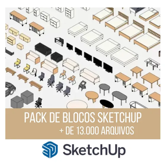 Blocos Sketchup + De 13.000 Arquivos