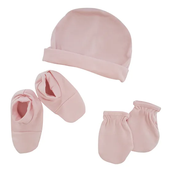 Juego De Gorro, Manoplas Y Escarpín De Bebé Bebu Ref. 2830