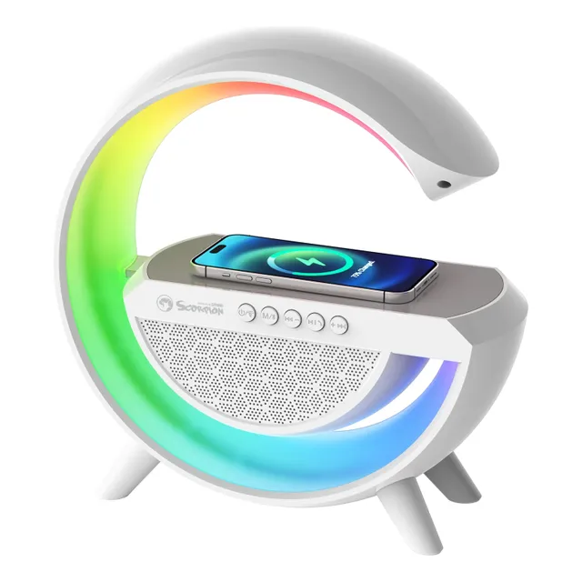 Parlante Portatil Inalambrico Bluetooth Marvo Sg302 Rgb Cts Color Blanco