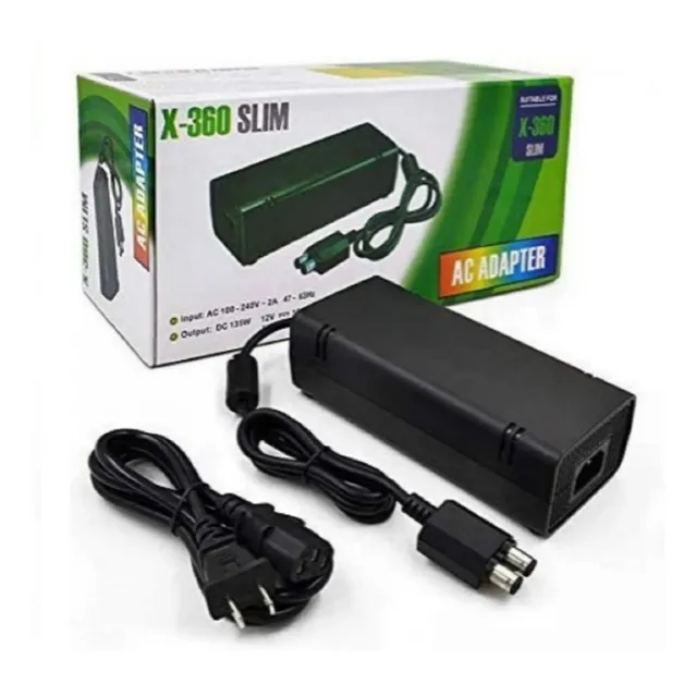 Cargador Adaptador Fuente De Poder Xbox 360 Slim 220v Nuevo