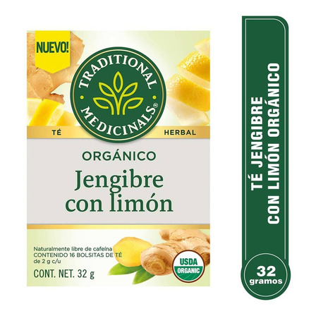 Té Traditional Medicinals Jengibre Limón 32g