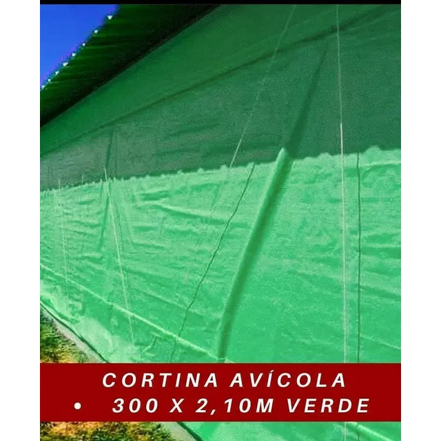Cortina Avícola 300x2.10mts Verde