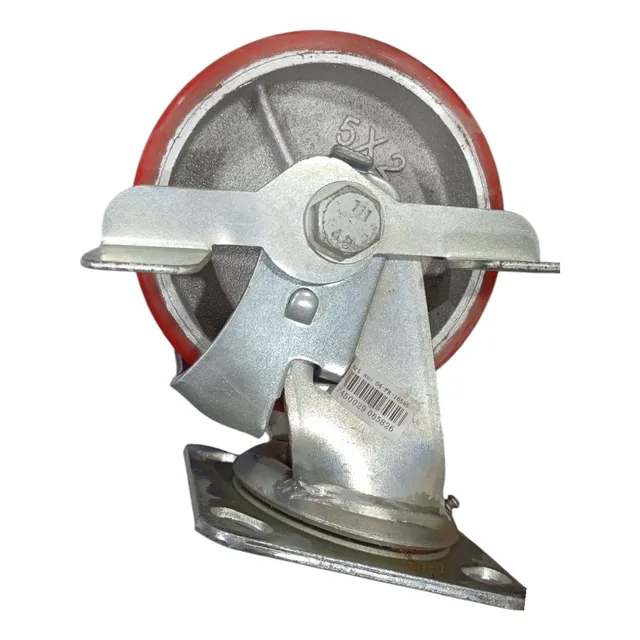 Rueda Industrial Con  Freno Reforzada 5 PuLG Nueva 500 Kg