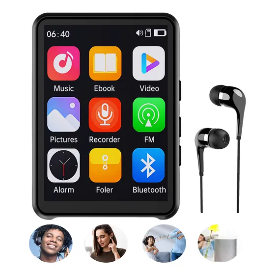 Mp4 Mp3 Player Hifi Digital Bluetooth Ecrã Táctil Tela 1.8'